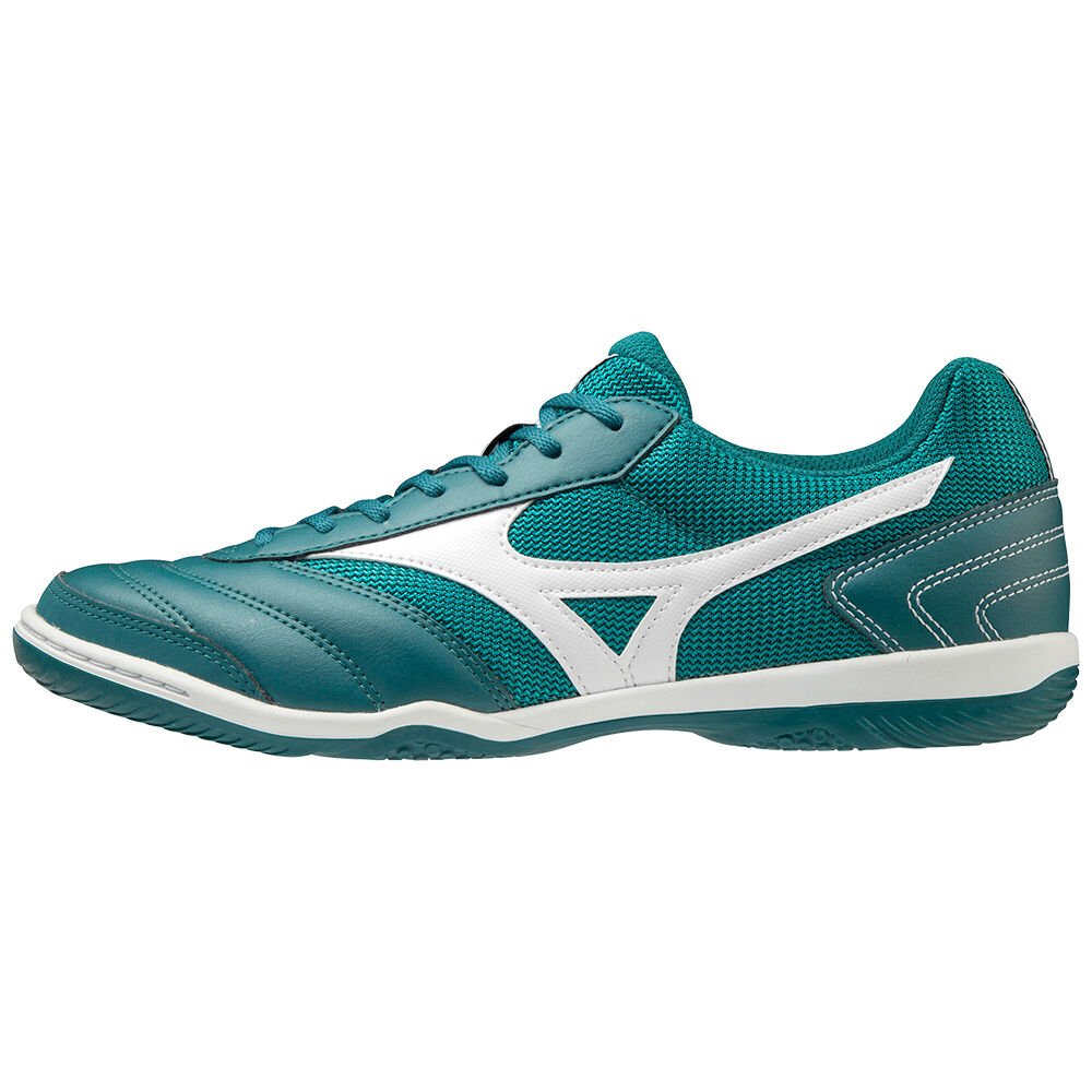 Mizuno MRL Sala Club IN Női Focicipő Türkiz/Fehér QAH651497